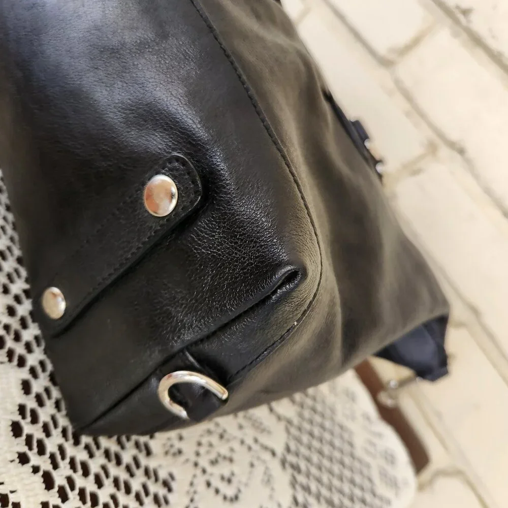 Euc Coach Ashley Black Leather Shoulder Bag Handbag - Picture 9 of 12